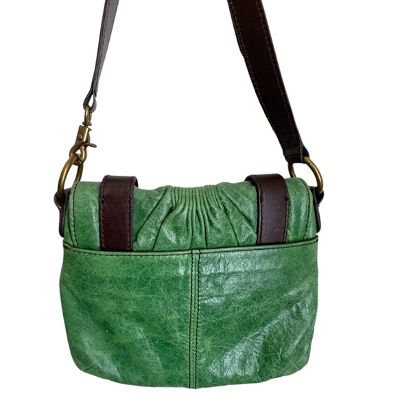 Vintage Y2K Kate Landry Purse Green Brown Crossbody Fairycore Boho - Picture 4 of 9